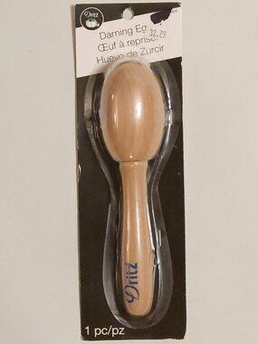 DRITZ DARNING EGG BNIP Wooden Prym Consumer CLOTHING CARE